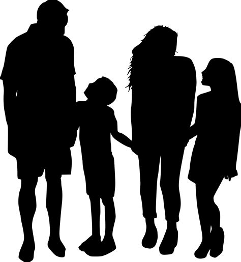 See family silhouette stock video clips. . Family silhouette clipart